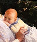 Joseph Decamp Canvas Paintings - Theodore Lambert DeCamp as an Infant